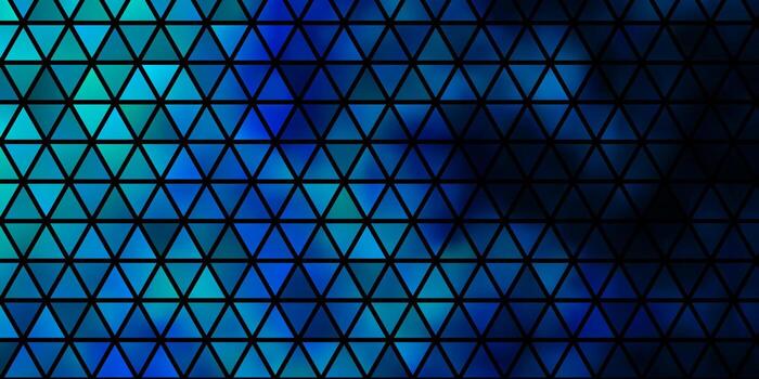 textura de vector azul claro con estilo triangular.