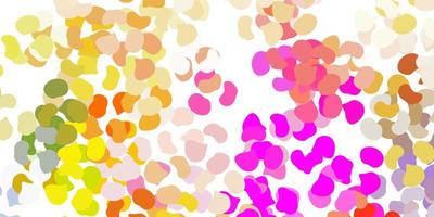 Light multicolor vector template with abstract forms.