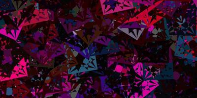 Light Multicolor vector background with triangles.