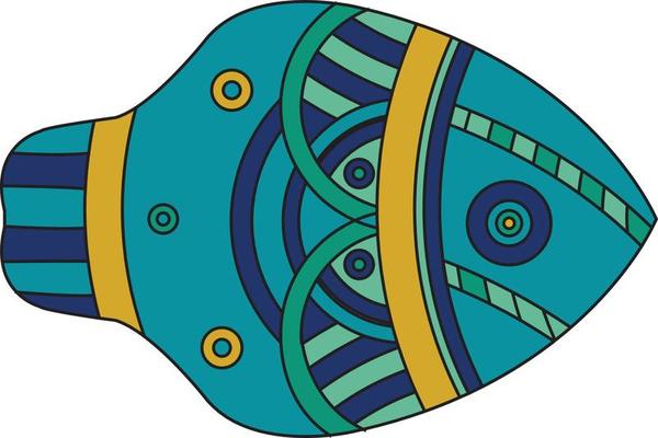Elegant vector pattern with hand-drawn decorative fish. Cute design doodle elements for cards, scrapbooking, print, gift wrap, manufacturing, and home decor.