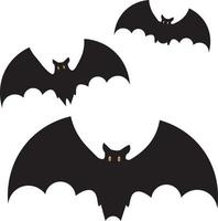 Bat hanging on a tree branch vector