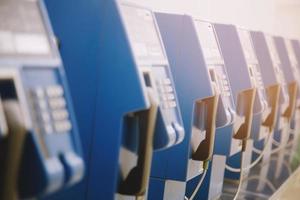 close up the public pay phone. photo