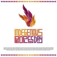 Indigenous Peoples Day Greeting Design vector