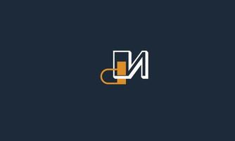 Alphabet letters Initials Monogram logo DN, ND , D and N vector