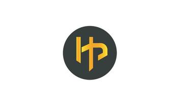 Alphabet letters Initials Monogram logo HP, PH, H and P vector