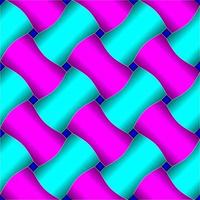 Close up knitted thread seamless vector illustration for background, background, landing page, display, design or wallpaper. Braided thread with cyan and magenta color