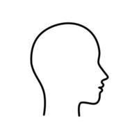 Head line icon vector