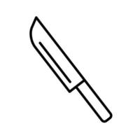 outline knife outline icon vector
