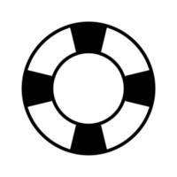 Lifebuoy flat icon vector