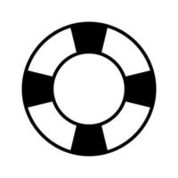 Lifebuoy flat icon vector