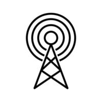 Communication antenna icon vector