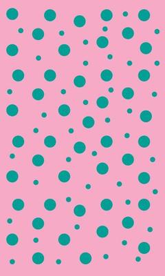 vertical pattern with green circles and pink background