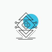 Computing. data. infrastructure. science. structure Line Icon vector
