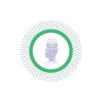 Data. extraction. head. knowledge. sharing Glyph Icon. Vector isolated illustration
