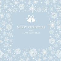 Christmas Vector Abstract Square Frame Illustration With Snowflakes And Text Space.