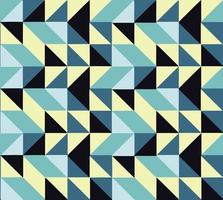 Seamless pattern with random colored triangles Generative Art background illustration. Vector illustration