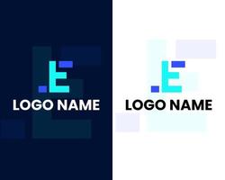 letter e f with I logo design template vector