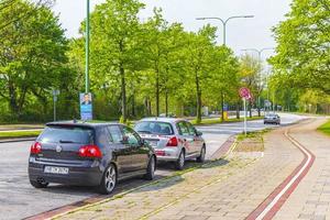 Bremerhaven Bremen Germany 2014 Cityscape citylife panorama view of Bremerhaven Germany. photo