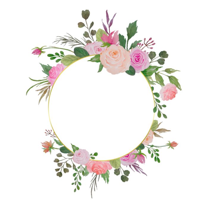 Flower Border Clip Art PNGs for Free Download