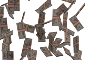 fifty dollar stack of money, 3D render, illustration, Dollar Bills isolated on background png