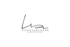 plantilla de logotipo de firma de carta inicial lr diseño elegante logotipo signo símbolo plantilla vector icono