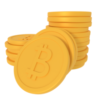 3D-Darstellung des Bitcoin-Stapels png