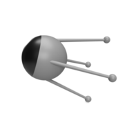 3D Satellite . Rendered object illustration png