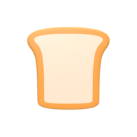 Bread 3d render illustration png