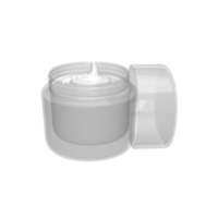 maquillaje cosmético blanco en blanco para el cuidado de la piel para la maqueta del producto. ilustración de procesamiento 3d png