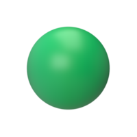 esfera de degradado de color. renderizado 3d png