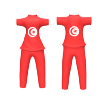 modèle de conception de t-shirt modèle de drapeau de pays. modèle de conception uniforme. illustration de rendu 3d png