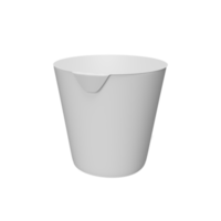 embalaje blanco en blanco para la maqueta del producto. ilustración de procesamiento 3d png