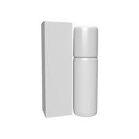 maquiagem cosmética branca em branco para maquete do produto. ilustração de renderização 3D png