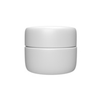 maquiagem cosmética branca em branco para maquete do produto. ilustração de renderização 3D png