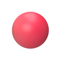 Color gradient sphere. 3d render png