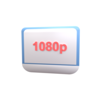 3D Quality Video. Rendered object illustration png