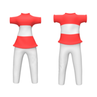 t-shirt ontwerp sjabloon land vlag patroon. uniform ontwerp sjabloon. 3d geven illustratie png