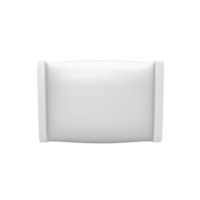 blanco wit pakket tussendoortje voor Product model. 3d geven illustratie png