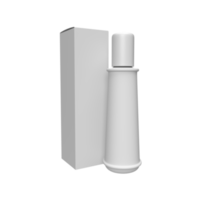 botellas blancas en blanco para la maqueta del producto. ilustración de procesamiento 3d png