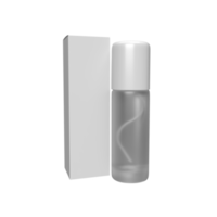 botellas de spray blancas en blanco para la maqueta del producto. ilustración de procesamiento 3d png