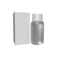 blanco wit flessen voor Product model. 3d geven illustratie png