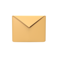 envelope. renderização 3D png