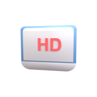 3D Quality Video. Rendered object illustration png