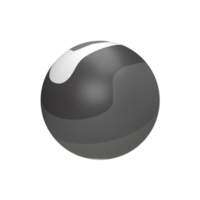 3D Planet Merkur. gerenderte Objektillustration png