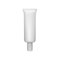 leeres weißes kosmetisches hautpflegemake-up für produktmodell. 3D-Darstellung png