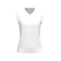 vue de face de t-shirt blanc vierge pour la conception de maquette de modèle de maquette png