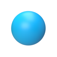 esfera de degradado de color. renderizado 3d png