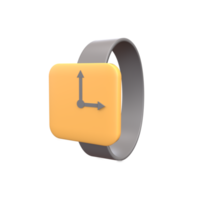 3D Watch . Rendered object illustration png