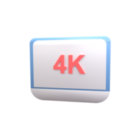 3d kwaliteit video. weergegeven voorwerp illustratie png