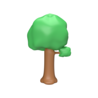 Tree 3d icon and symbol concept. render object png